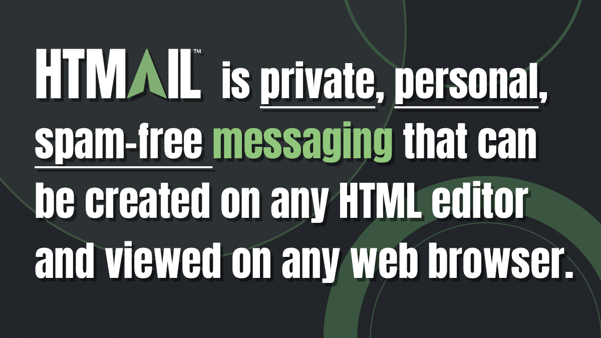 htmailapi's tweet image. HTMAIL™ is private, personal, spam-free messaging that can be created on any HTML editor and viewed on any web browser.

Learn more ➡ htmail.io
