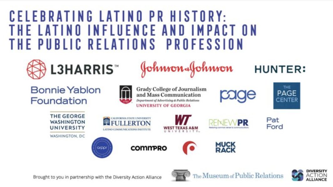 museumofpr's tweet image. Join us for our 5th Annual Latino PR History event 9/21 6pmET. Keynote: CNN&apos;s Maria Cardona. MC: Deb Green. Live captioning in Spanish... Thank you to all our sponsors for making this event possible!  prmuseum.org/092121-celebra…