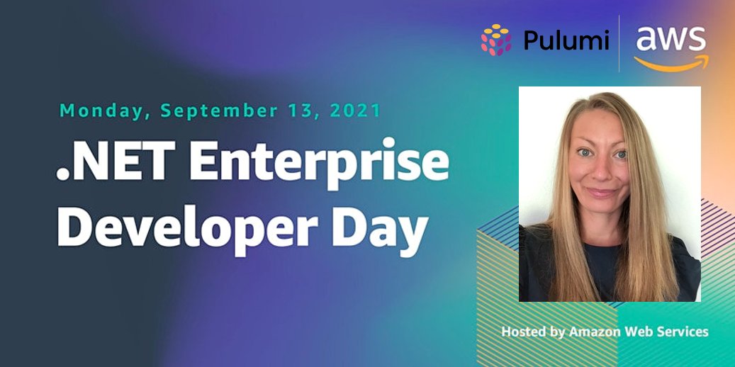 dotnetonAWS's tweet image. Starting in 5 minutes -&amp;gt;

&apos;Deploying to AWS with Pulumi and .NET&apos;

Join us - go.aws/3k6xCN3

#dotNETonAWS #dotNET #dotNETEDD