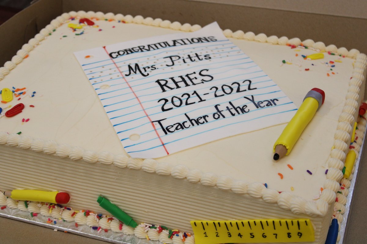 We are so elated to announce Debbie Pitts as RHES's Teacher of the Year for 2021-2022!!! Mrs. Pitts is a gem to RHES and has a way of reaching the hearts of every student she teaches. Thank you, Mrs. Pitts, for your endless love and dedication to the students at RHES!