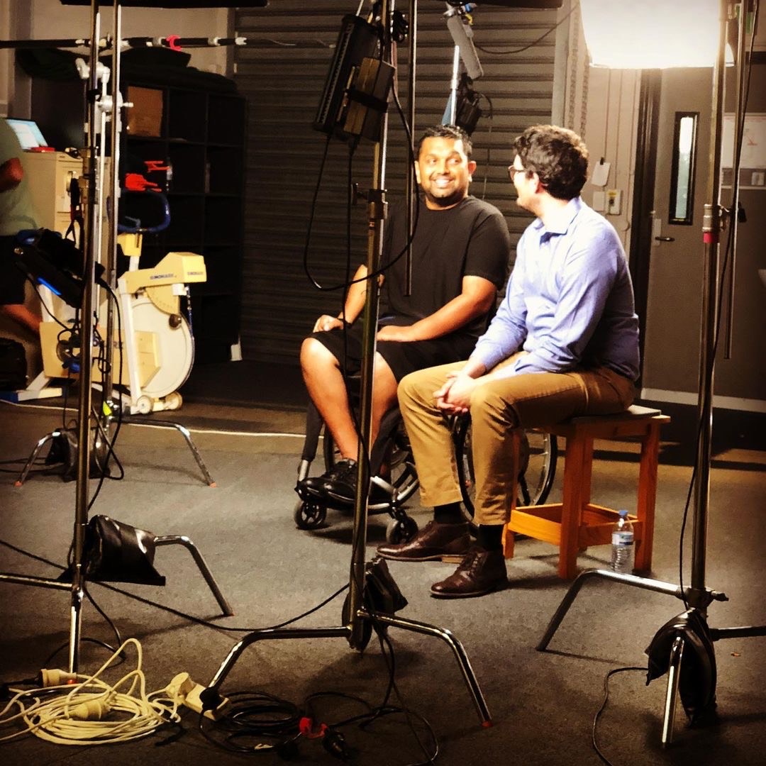 Project BioSpine (@projectbiospine) on Twitter photo Throwback to 2018 - <a href="/pzcld/">Claudio Pizzolato</a>, @DineshPalipana & one of the first iterations of the BioSpine bike. The bike looks slick, but the technology & equipment has evolved a lot since then. Claudio & Dinesh are mates from way back - they met both living in the same building in Gold Coast. Throwback to 2018 - <a href="/pzcld/">Claudio Pizzolato</a>, @DineshPalipana & one of the first iterations of the BioSpine bike. The bike looks slick, but the technology & equipment has evolved a lot since then. Claudio & Dinesh are mates from way back - they met both living in the same building in Gold Coast.