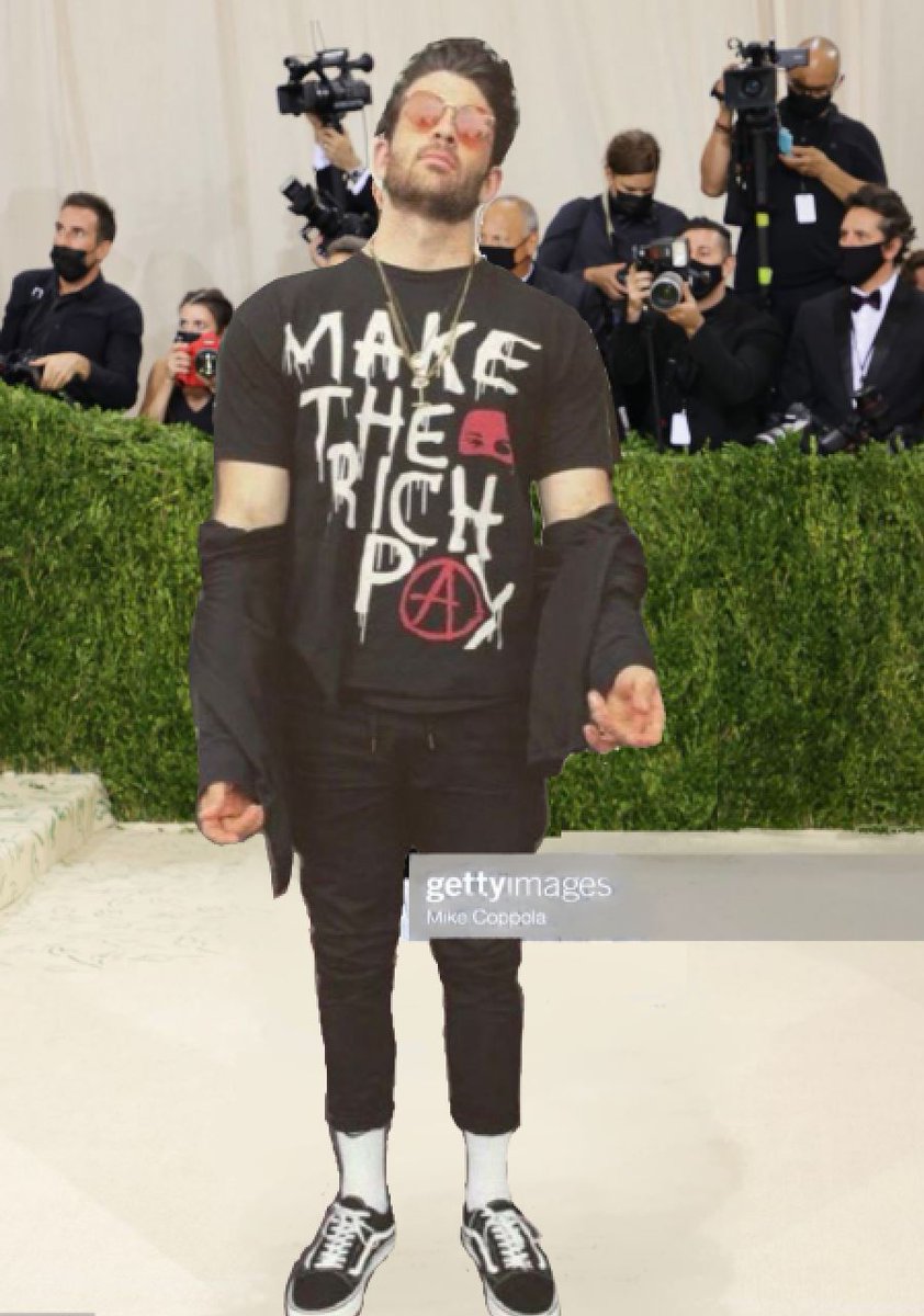 exosunluckyone's tweet image. Hasan Piker at the #MetGala2021