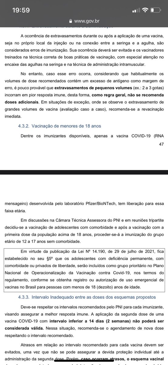 JunShiwa's tweet photo. @anapaulahenkel Sua versão está  desatualizada. A versão atualizada do documento apresenta as recomendações para a aplicação para menores de 18 anos, sendo a Pfizer única vacina permitida https://t.co/jO53p0SAuV