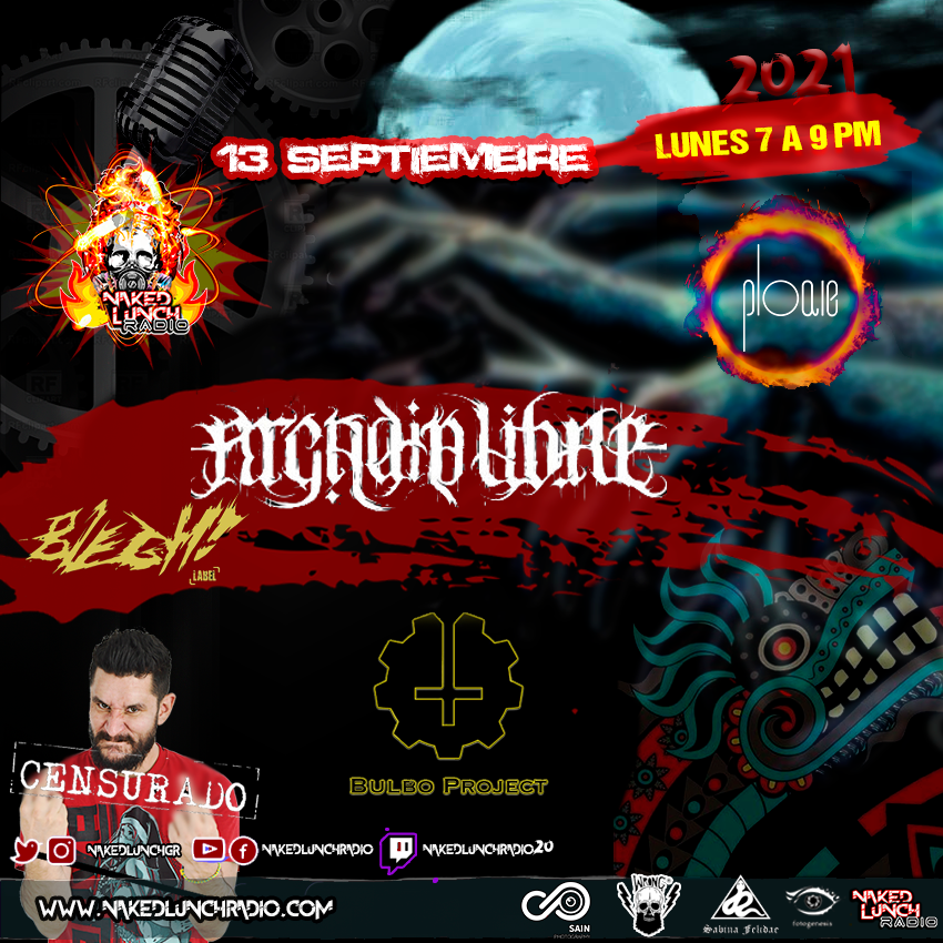 Hoy lunes 13 sept #7a9pm #bulboproject #ploaie #Fuego #bleghlabel #arcadialibre