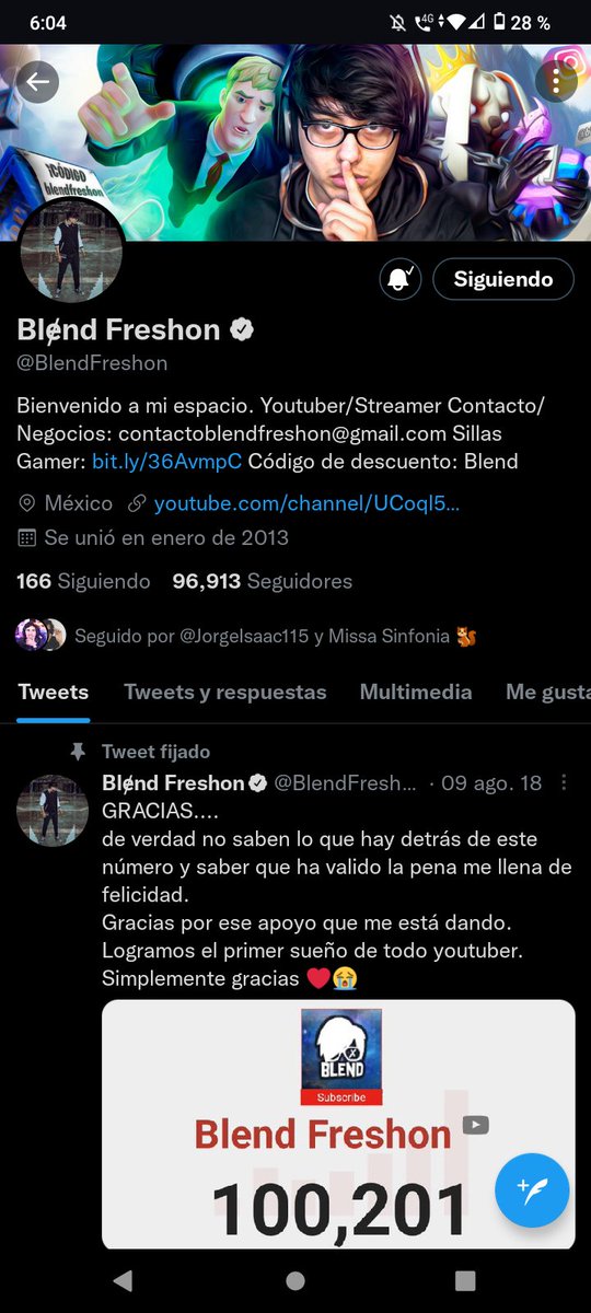 AldoMoises10's tweet photo. @BlendFreshon Desde hace un año que te sigo :3 https://t.co/JeaNjXC7Tj