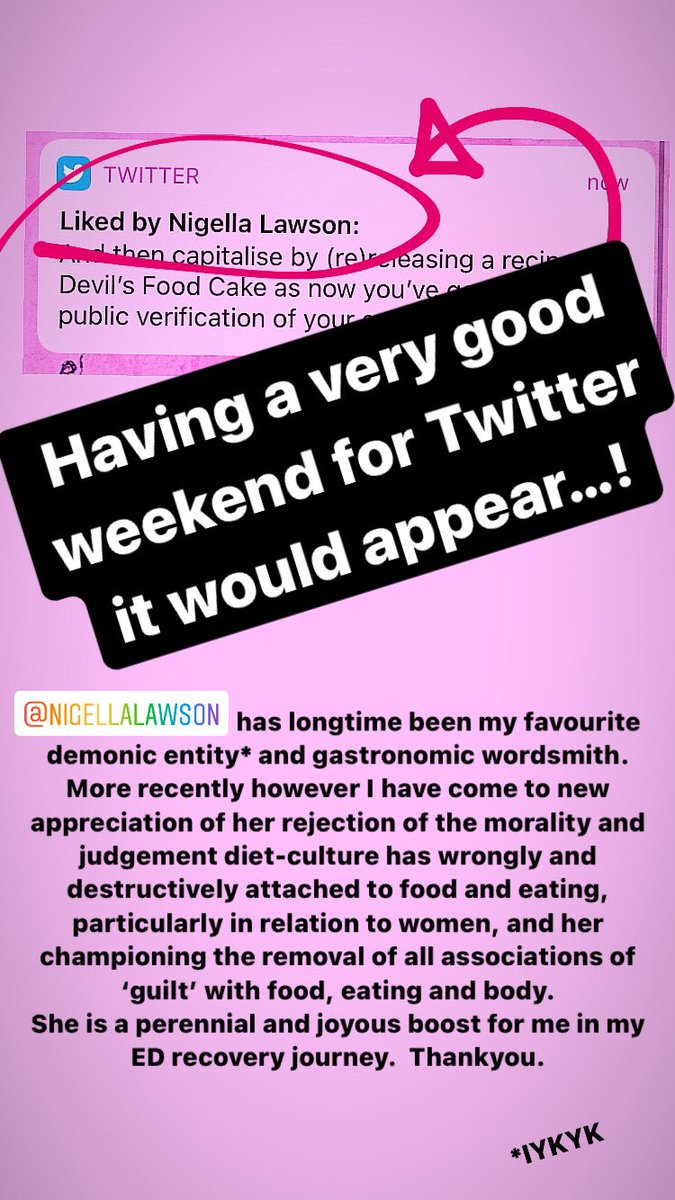FizzilT's tweet photo. Not one but *two* tweets liked by the Queen herself @Nigella_Lawson plus a retweet from the MRLP?! Best Twitter week ever๐ฅฐ๐ฅณ๐คฏ
Now to update my CVโฆ
#stickaforkinmeimdone #goals
N.B. Can whoever gets landed with knocking together my eulogy please include these? TYVM https://t.co/INL850eTjG