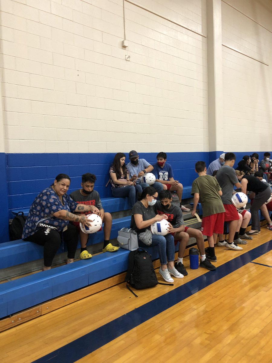 HistoryWithRoth's tweet photo. Thank you to all of the families and supporters who came out to help our guys with their helmet decals. #RangerPride is alive and well! https://t.co/tqELZgKmUB