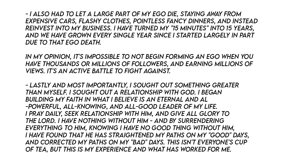 Logdotzip's tweet image. I was recently asked to share my thoughts on the best ways to avoid creator burnout in the #YouTube space. I thought I would also share them here, in hopes they may help some of you.

Signed,
Someone who has been making YouTube videos for over 15 years - over half my life.