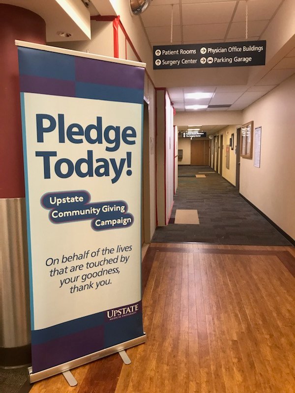 UpstateNews's tweet photo. Today, Upstate launched its Community Giving Campaign to benefit @UWCNY and @SEFA_NewYork agencies that assist so many in our region for a variety of needs. #upstatemedical #communitygiving https://t.co/7vNMlQOEAP