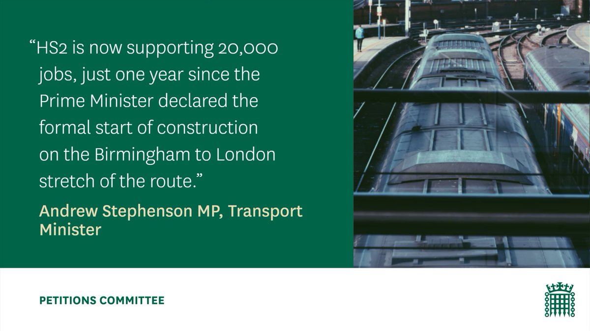 HoCpetitions's tweet photo. .@transportgovuk Minister @Andrew4Pendle has highlighted the economic reasons why the Government feels that #HS2 should go ahead.
He said the project has "almost certainly" been subject to more Parliamentary scrutiny than any other infrastructure project.
#HS2Debate https://t.co/Y8QofVj9qD