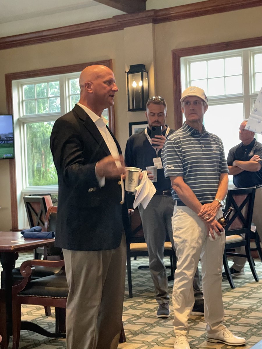 I was lucky enough to get to do the Champion toast for our 2021 Ascension Charity Classic champion ⁦<a href="/davidtomsgolf/">David Toms</a>⁩ last night.  What a great inaugural champion!