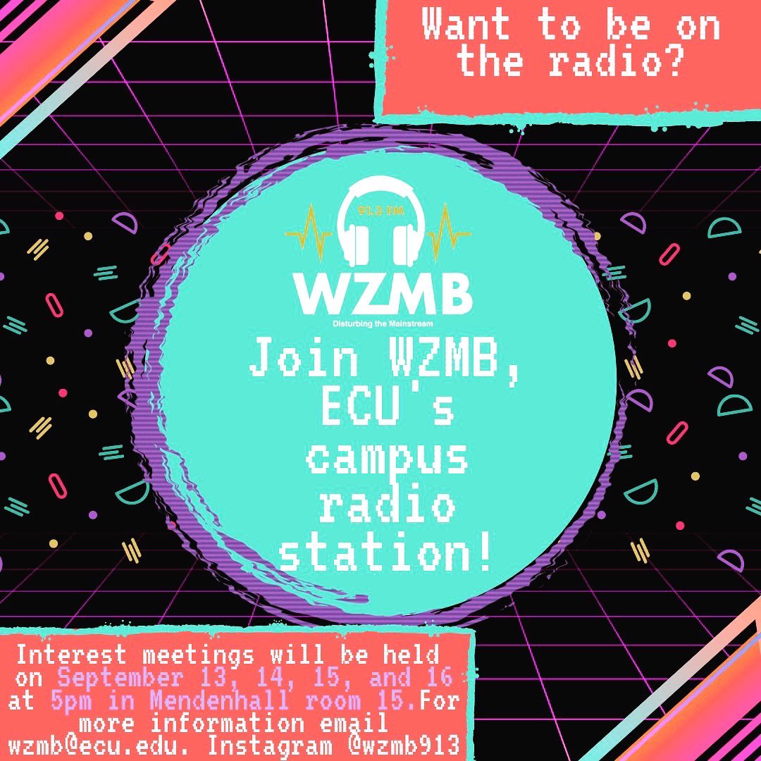 WZMB913's tweet photo. Join us today at 5pm to learn more about how to be a part of WZMB! #wzmb #studentmedia #collegeradio https://t.co/2dNJqrlX5j