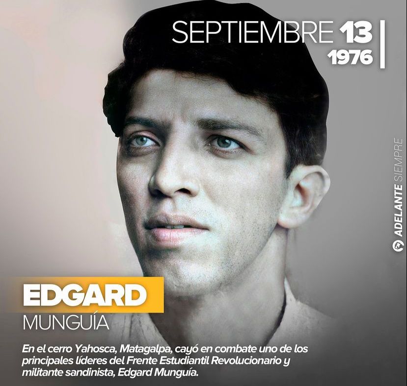 Edgard Munguía fue el primer presidente del CUUN por el Frente Estudiantil Revolucionario (FER). Su legado y lealtad revolucionaria lo convierte en un ejemplo para las generaciones presentes y futuras de #Nicaragua ❤️🖤🇳🇮 

#DerechoUNANLeon
#PatriaBenditaYLibre 
#LeonRevolucion