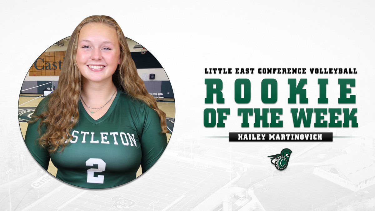 CastletonSports's tweet image. After a dominant two-way performance on the week, @CastletonVB&apos;s Hailey Martinovich was recognized as the @LittleEastConf Rookie of the Week!

Read here | castletonsports.com/news/2021/9/13…