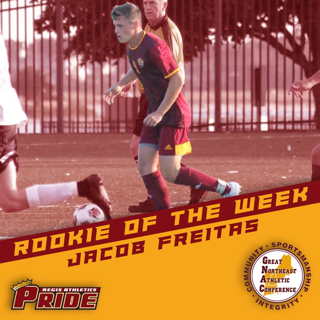 Beckmann named Goalie of Week, Freitas earns Rookie of Week honors as <a href="/Regis_MSOC/">Regis College Men's Soccer</a> picks up <a href="/TheGNAC/">Great Northeast Athletic Conference</a> weekly awards after two more wins. #RoarPride 

Story: goregispride.com/sports/msoc/20…