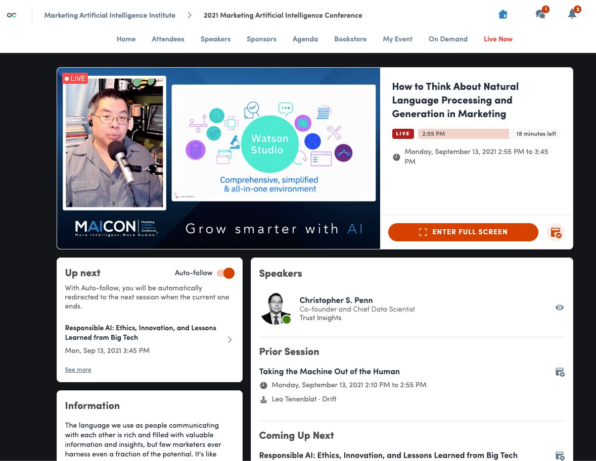 Christopher S. Penn (@cspenn) on Twitter photo #MAICON21 @IBMWatson Studio is my recommendation for folks who want to work in a mixed low-code, high-code data science and machine learning environment. <a href="/IBMData/">IBM Data, AI & Automation</a>
#IBMChampion #MAICON21 @IBMWatson Studio is my recommendation for folks who want to work in a mixed low-code, high-code data science and machine learning environment. <a href="/IBMData/">IBM Data, AI & Automation</a>
#IBMChampion