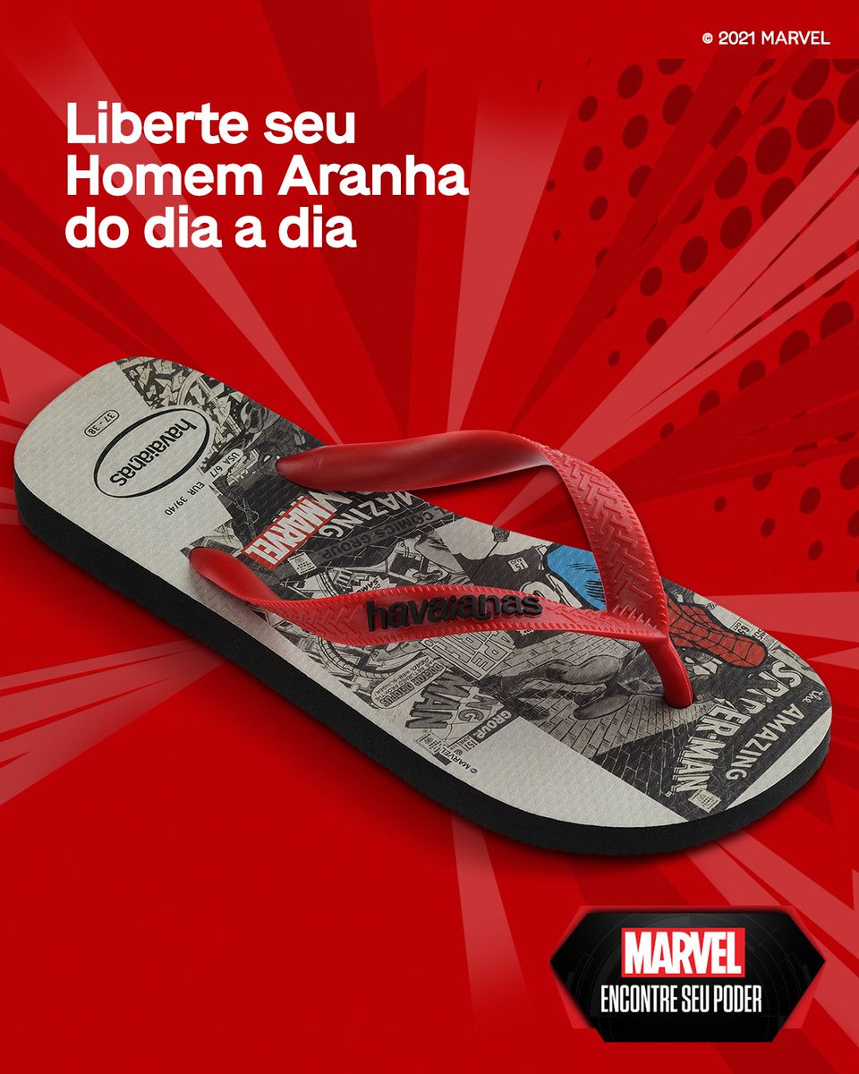 havaianasBR's tweet photo. Estudante, fotógrafo, super herói, amigo fiel e da vizinhança! Quem aí também é multitarefas como o cabeça de teia? 🕸️
Isso mesmo marvetes! Meus novos modelos Marvel já estão no ar! #EncontreSeuPoder https://t.co/XXEF3rtZiL