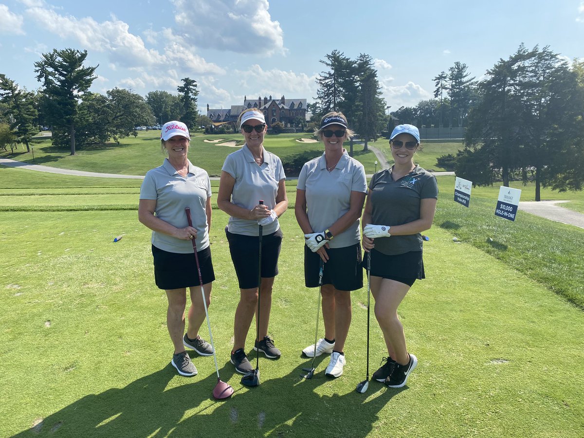 Bio Tech on hole 18 supporting our 4th annual #HoleInOne event! Thanks for showing out ladies!