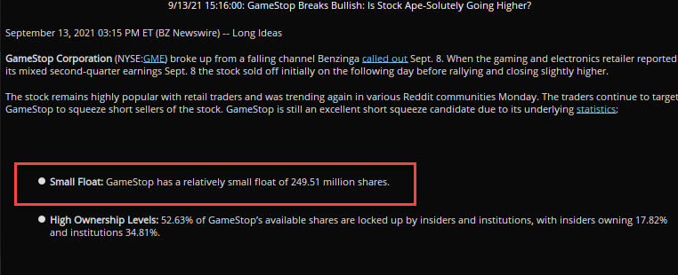 GMEshortsqueeze's tweet photo. $GME Why is this hitting the wires? 🤔 https://t.co/RtjHlWZZg4