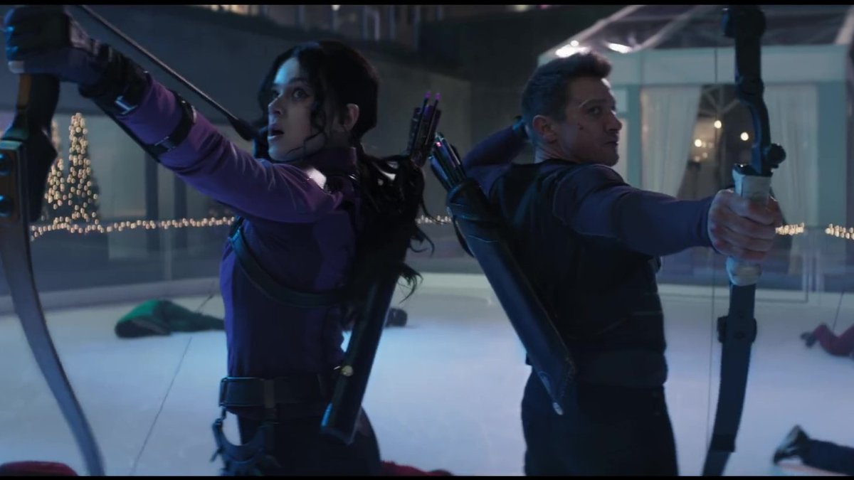 Erika_ElsaSnow's tweet photo. My girl is trending on Twitter!!! #Hawkeye with @HaileeSteinfeld  is already a masterpiece! 🏹 https://t.co/WkaPqeTsDr