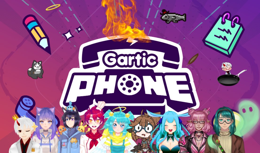 Going to have another CRAZY fun gartic phone collab. Stop by and say hi to some of my favorite streamers! Tuesday the 14th, from 5pm to 6pm PST; 8pm to 11pm EST. <a href="/AveryOwlyVtuber/">Avery Alexandria | flew to bluer skies 🦉</a> @BellamyAberdeen <a href="/BlazeVtuber/">🔪Blaze🔪</a> <a href="/DevvyPrince/">Prince Devvy</a> @TheFluffyHusky_ <a href="/Isoitiro/">🐰 Isoitiro 🏳️‍⚧️ | Go to @isoitiro.bsky.social</a> <a href="/MinagawaYukiVT/">Minagawa Yuki</a> <a href="/Minnieful1/">Minnieful the lowest ranking angel 🩵🪽</a>