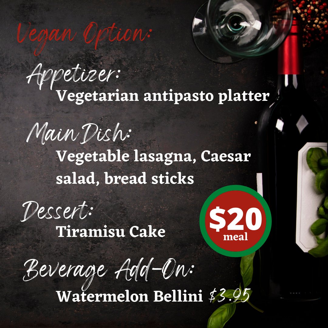 🇮🇹CIAO!! We're taking you to Italy on September 20th to the 24th! This meal is so good, it's pre-pasta-rous!!🇮🇹