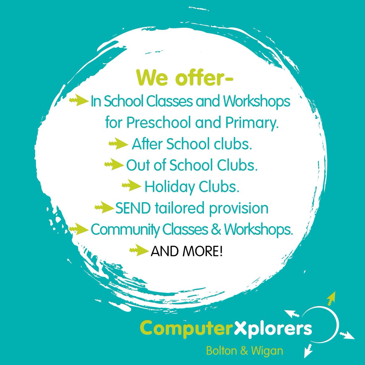 CompXBolton's tweet photo. Most kids can operate tech pretty well, but lets give them the skills to become creators of tech and set them up for a bright digital future! That’s what our range of classes aim to do
Find out more at https://t.co/HUMC8c2Lea 
#computingforkids #NationalCodingWeek https://t.co/aflVKriRIj