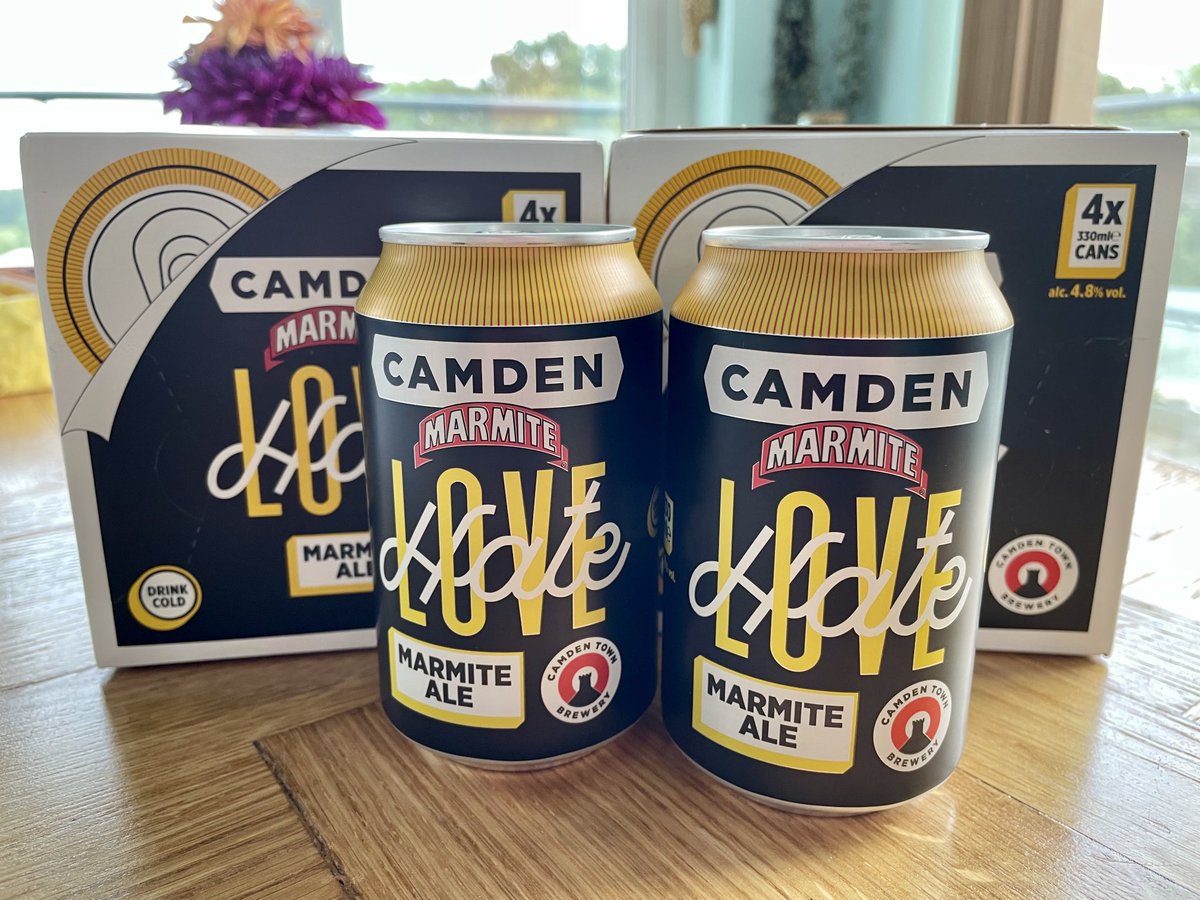 LemurLaura's tweet image. It arrived, it chilled and it has been sampled. Good work ⁦@CamdenBrewery⁩ and ⁦@marmite⁩, loving how smoky it is 🍻