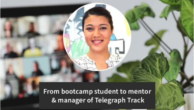galvanize's tweet photo. When Shay was considering a professional shift away from #marketing and web design toward #SoftwareEngineering, she was encouraged by seeing some of her peers find success through the bootcamp. That representation made a real difference. https://t.co/XPmrptvlgd https://t.co/cMPQNENPQO