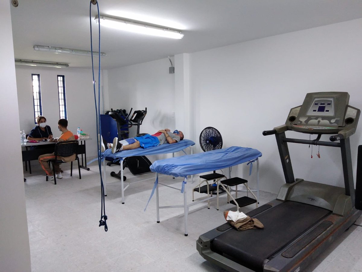 INPEC_Colombia's tweet photo. En el Establecimiento Penitenciario de Puerto Triunfo en Antioquia, se habilitó el servicio de fisioterapia con sus respectivos equipos, los cuales beneficiarán la totalidad de los privados de la libertad del ERON. https://t.co/DYjZYku2cN