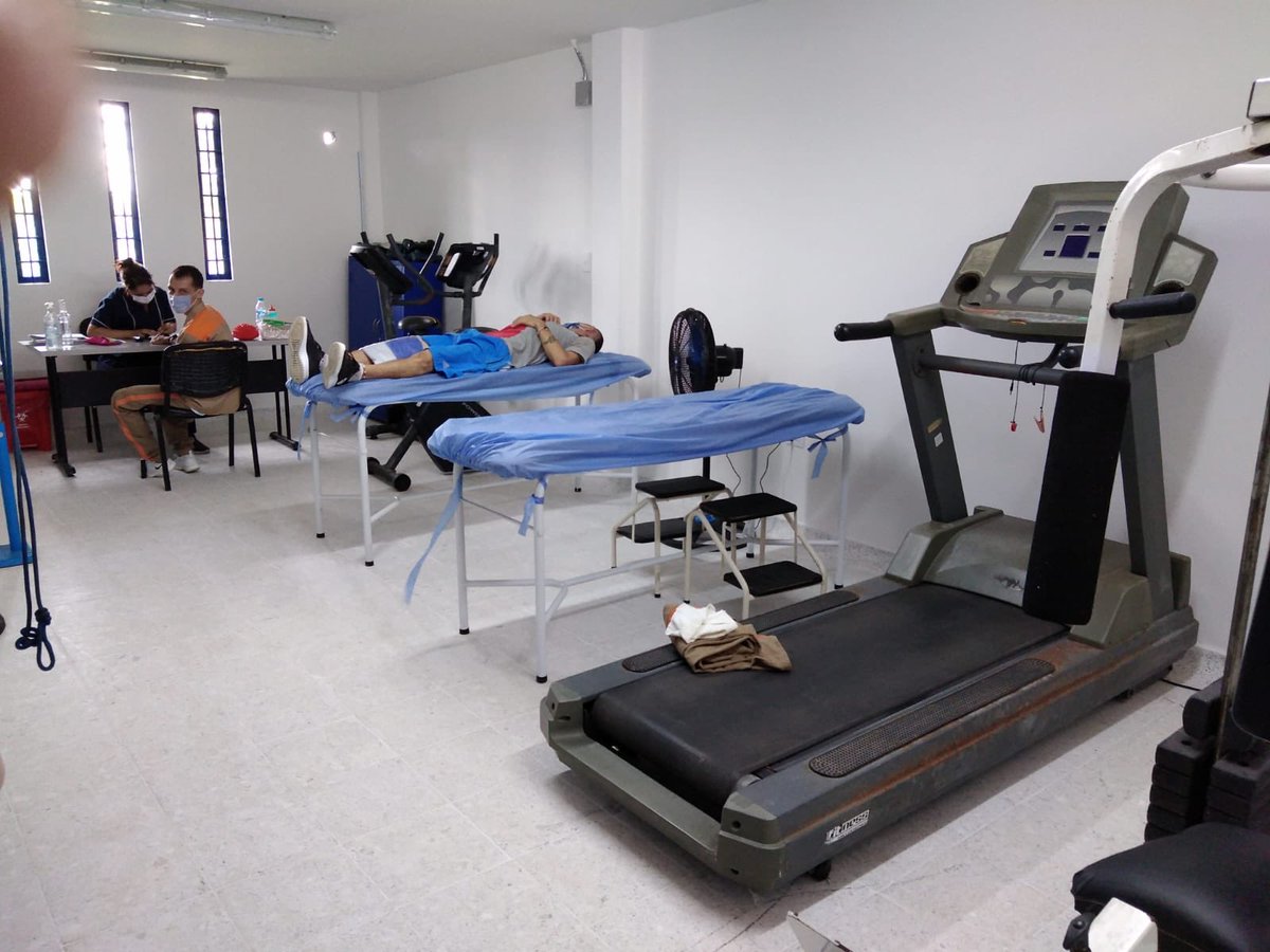 INPEC_Colombia's tweet photo. En el Establecimiento Penitenciario de Puerto Triunfo en Antioquia, se habilitó el servicio de fisioterapia con sus respectivos equipos, los cuales beneficiarán la totalidad de los privados de la libertad del ERON. https://t.co/DYjZYku2cN
