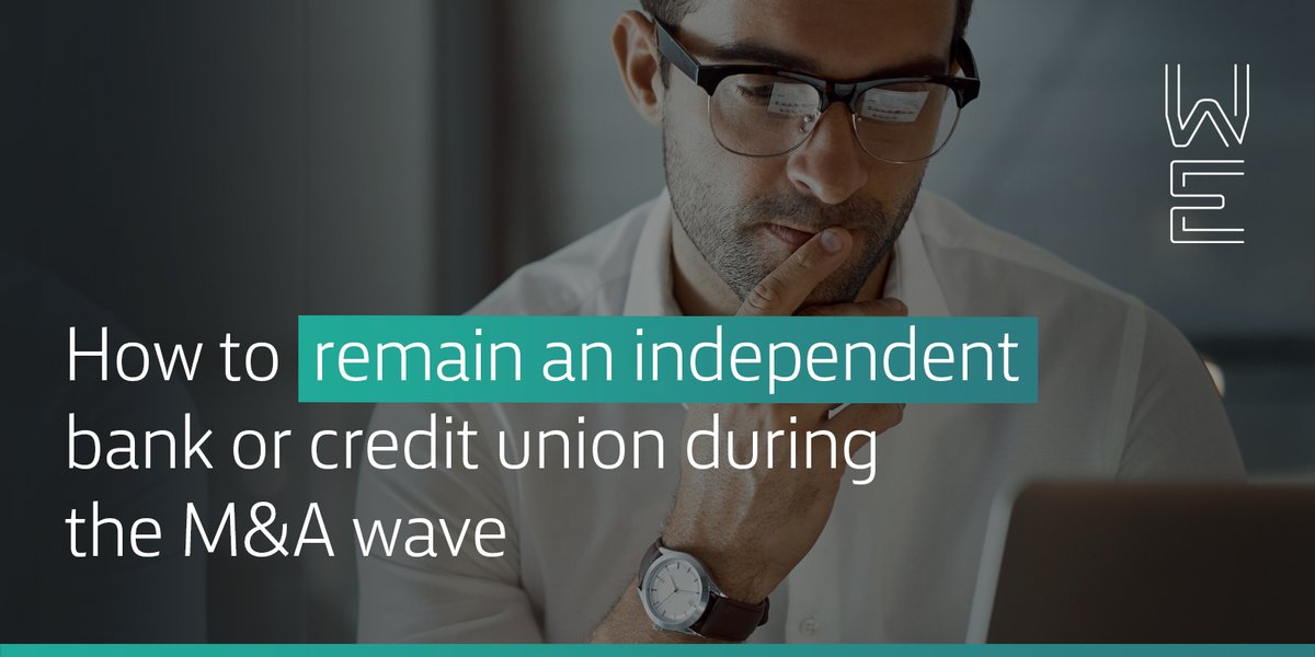 What does it take for small and medium banks and credit unions to remain independent? Get educated on what #security services, #network solutions will help maintain your freedom. #TeamWE okt.to/J0dVtN