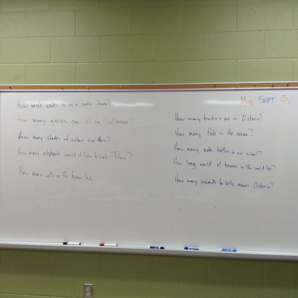 rhondahewer's tweet image. Day 1 of #mathematicalmodelling Using #fermi problems as a vehicle to explore the process - great S generated questions - the class landed on how many elephants would it take to sink the titanic 😳 Let&apos;s see what tomorrow brings... #wrdsbmath #thinkingclassroom