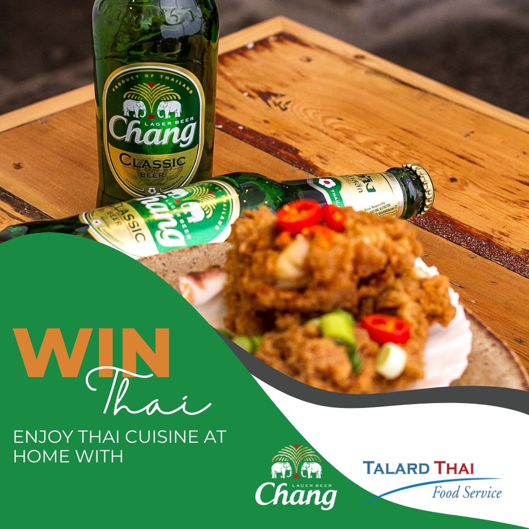 WIN Thai beer and snacks with #ThaiSelectUK! Get some friends round for our next Thai giveaway: you could WIN a a box of Thai snacks from @talardthai, and 3 cases of delicious <a href="/ChangBeerUK/">Chang Beer</a> to enjoy!
1. follow us
2. retweet our #MyThayDay video 
Ends 19 Sept, UK +18 yrs