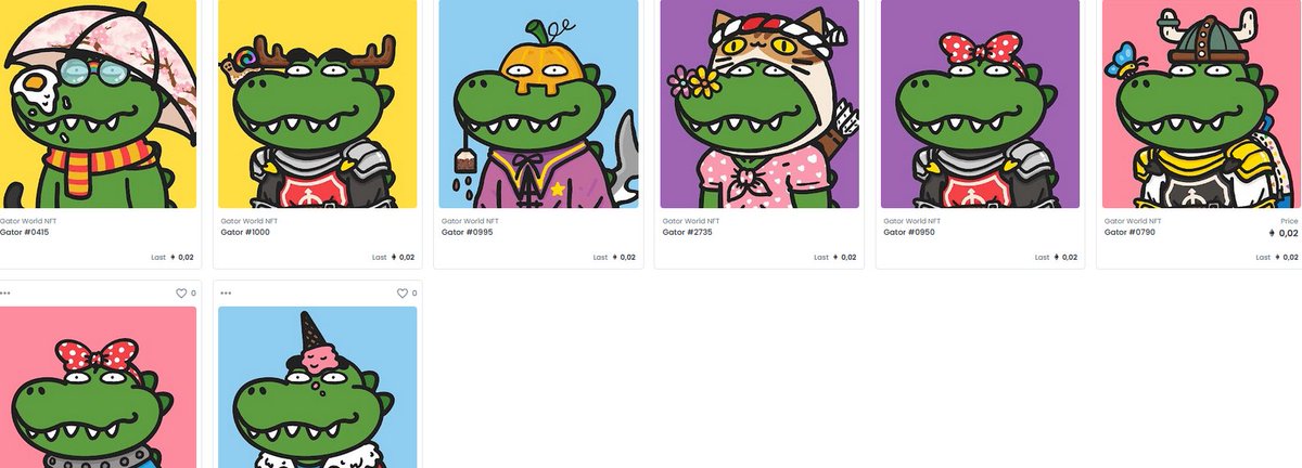 This floor is getting MAX SWEPT 
 GATOR WORLD NFT