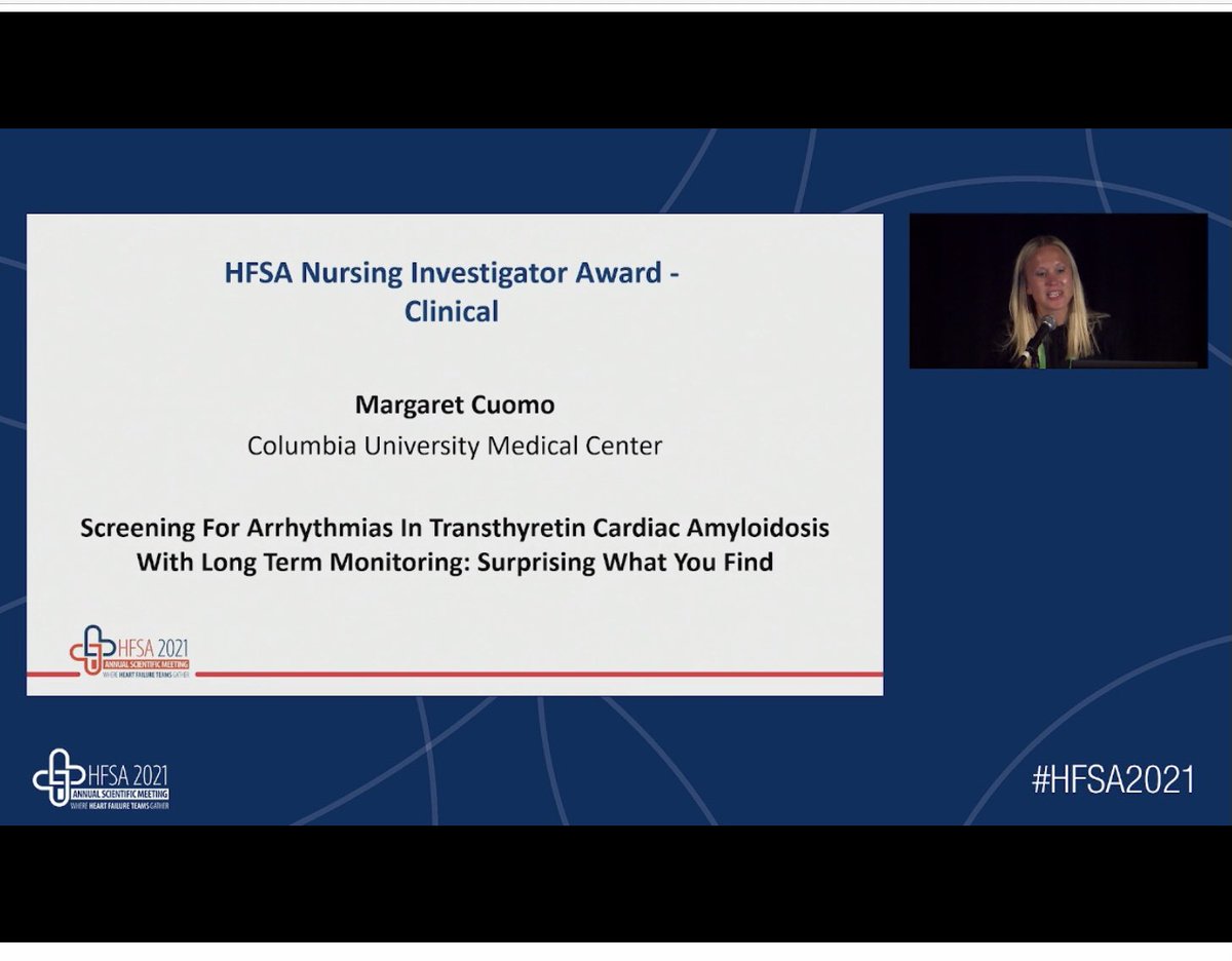 KellyofKansas's tweet photo. ✨Congrats to Nursing Investigator awardees Margaret Cuomo and Windy Alonso!! What a great way to end the conference! #HFSA2021 https://t.co/XXxGFTubUU