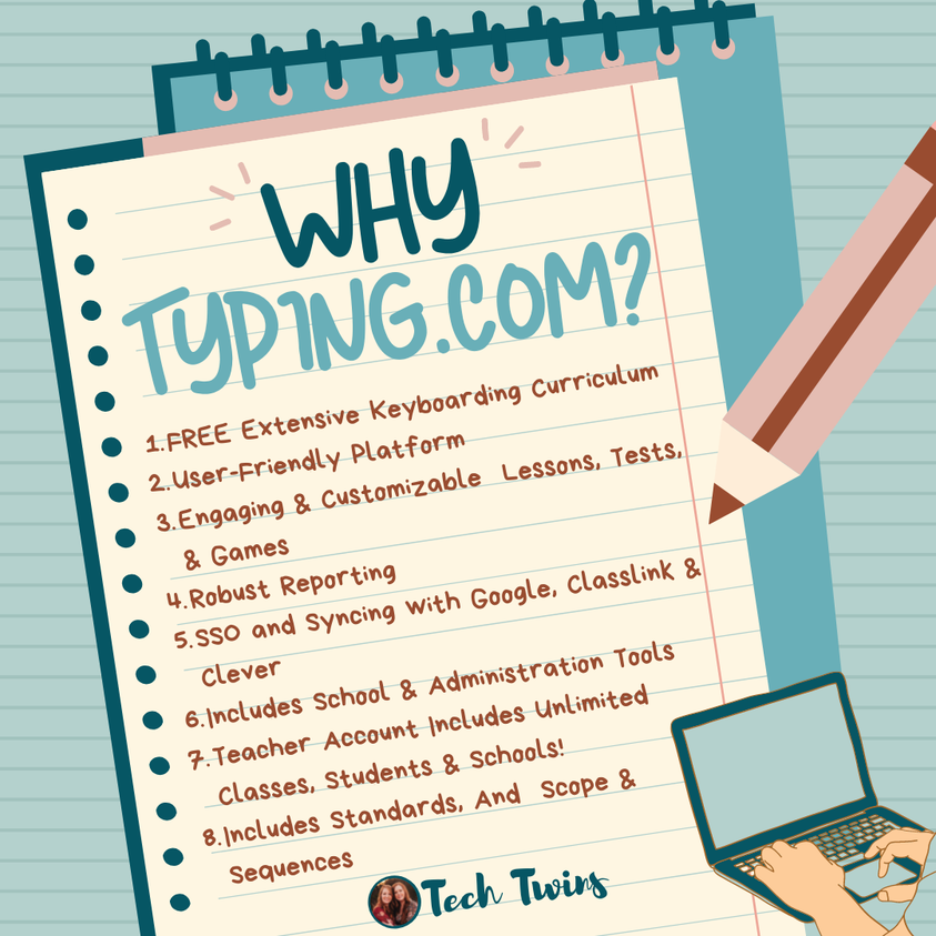 TeachingCom's tweet photo. The Tech Twins have been using https://t.co/gRv88rFDzn in their classrooms for over a decade. See how they recommend incorporating our digital literacy curriculum into your daily schedule: https://t.co/bSXXep7I92
#techclass #techteachers #techtwins #digitalliteracy #typingcom https://t.co/VsL8soE453