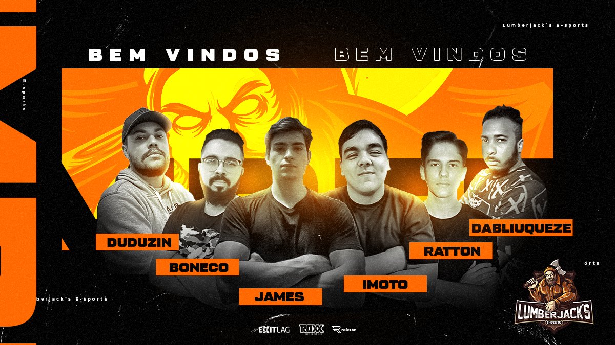 lumberjacksbr's tweet photo. #LBJCSGO
VOLTAMOS 🔥
Os novos lenhadores da line de CSGO chegaram 🪓
Sejam bem vindos @dudualves98 | @Bonecocsgo | @Jamescs__ | @AuugustoH | @ratton_cs | @SantosWqz
#GOLUMBERJACKS https://t.co/vLjrWrjd5a