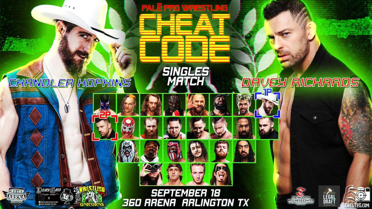 TheYoungGun_CH's tweet photo. This Saturday at @paleprowrestling in Arlington Texas is a dream match for me and I can’t put into words the amount of respect I have for this man however I’m no push over myself and once we step through those ropes it’s time to dance! 
LETS GET IT! 
🤠 🆚 🐺
#EarnIt #Respect https://t.co/ydMkruDIKH