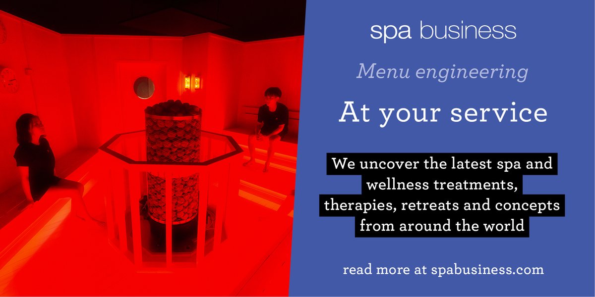 spabusinessmag's tweet image. We highlight the latest spa industry concepts and programmes – from a Japanese art and sauna exhibition to Banyan Tree's Wellbeing Sanctuary rollout #spaprogrammes #spaconcepts #menuengineering #spainspiration t.lei.sr/S7Vdbd