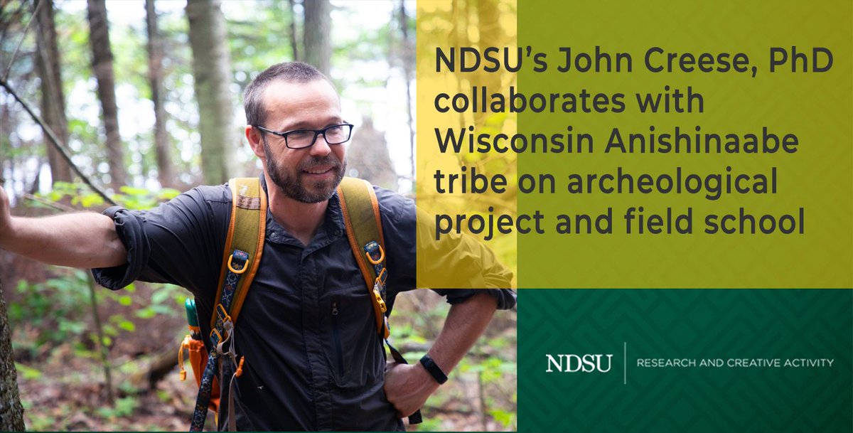 NDSUResearch's tweet photo. Associate prof John Creese @NDSUAHSS has been working with individuals from the Red Cliff Band of Lake Superior Chippewa Nation and the U of Wisc-La Crosse to promote a model of archeology that is conducted by, with, and for Indigenous peoples. MORE>>https://t.co/XWPYipORo2 https://t.co/ORzpZQJtYk