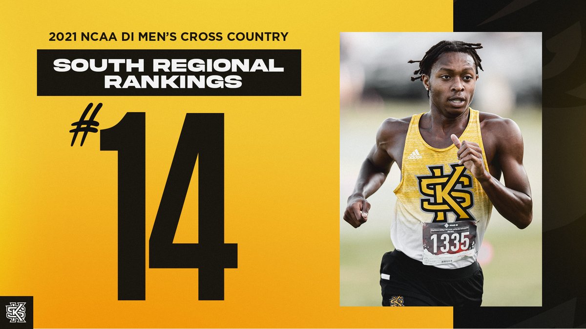 KSUOwlsTrackXC's tweet photo. The men are ranked No. 1⃣4⃣ in this week's #USTFCCA South Regional Poll.
#OneKS🦉 https://t.co/UAE1MO6UsM