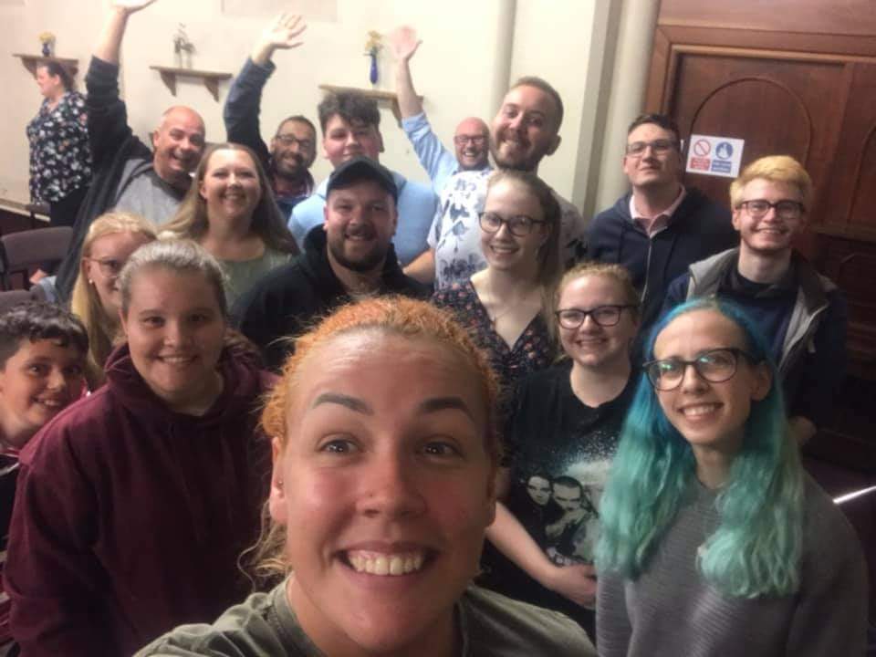 bhmtcyouth's tweet photo. We're back! @BHMTCshows fantastic 1st music rehearsal tonight for our pantomime, Aladdin @BHillCivic in January! Early bird 🐦  tkt offer still available at the bargain price of £10 https://t.co/mWWiXNSUCi for tkts! #Aladdin #itspanto #bhmtc #sogoodtobeback https://t.co/mKbMi8Ztxf