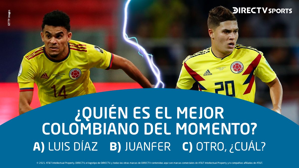 🇨🇴 El mejor colombiano del momento se llama…

🔁 Lucho Díaz 
♥️ Juanfer Quintero