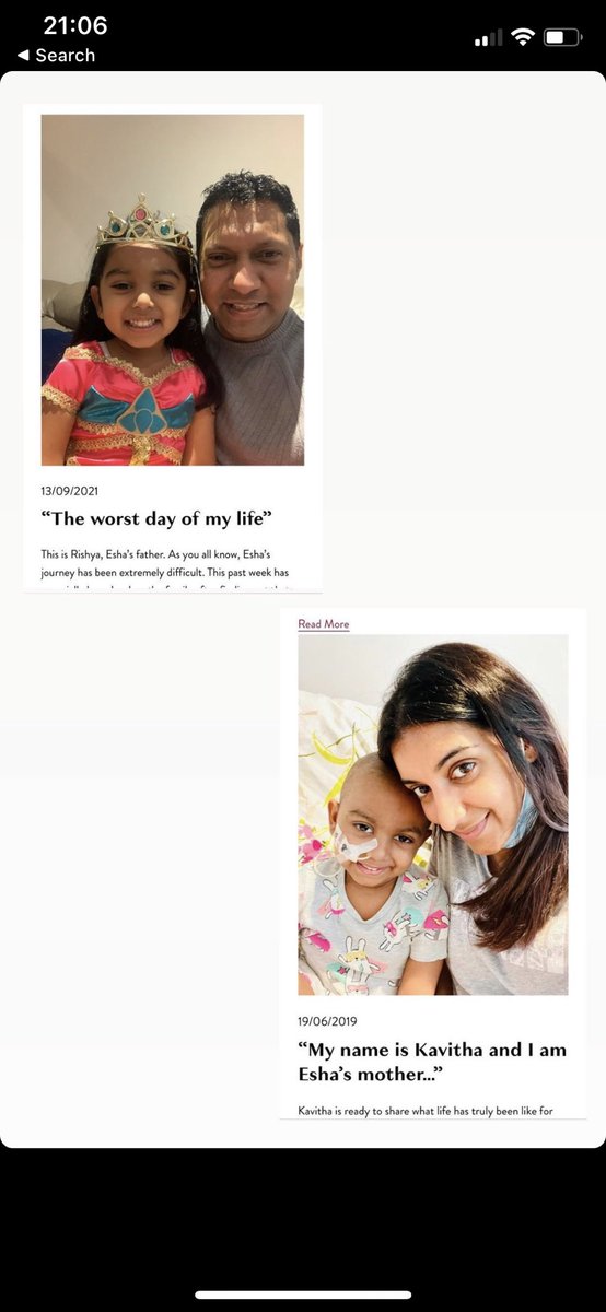 Kavitha, Esha’s mother, has spoken about life since her child was diagnosed with leukaemia and the struggles faced by her &amp; the family. Click the link in bio and find the link for the website. 
#ForEsha 💜#BloodCancerAwarenessMonth