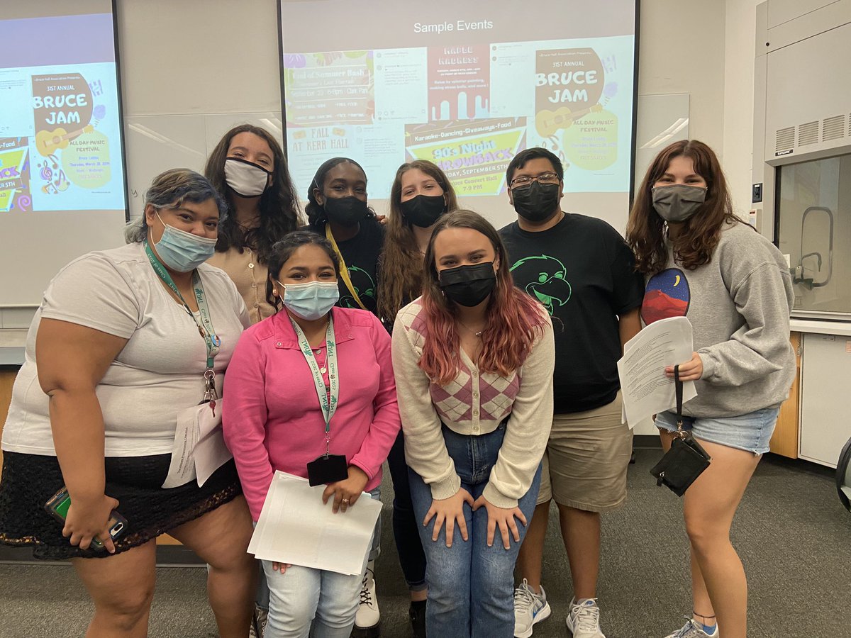 UNTBruceHall's tweet photo. BHA Executive team orientation success ✅ 🐝🍯
Come join Bruce Hall Association and get involved, we have a bunch of events coming up! #StingEm #BHBH https://t.co/5HANUWERcJ