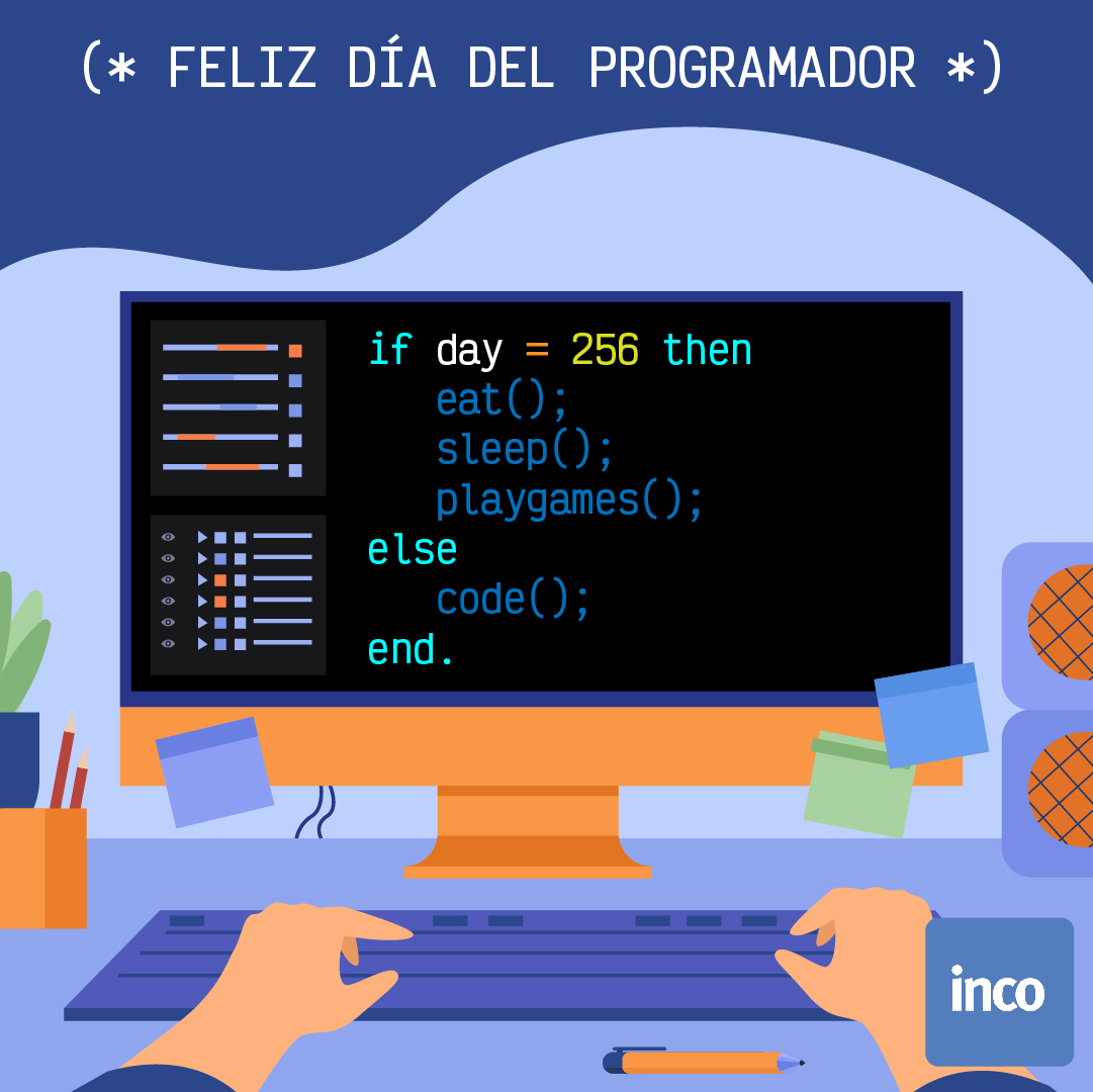 INCOSOLUCIONES's tweet photo. ¡Hoy 13 de setiembre (día 256 del año) se celebra el día de los PROGRAMADORES y el día del CHOCOLATE! 

Ñiammm, ¿Será una coincidencia?🤔 https://t.co/gFXzTNCZYh