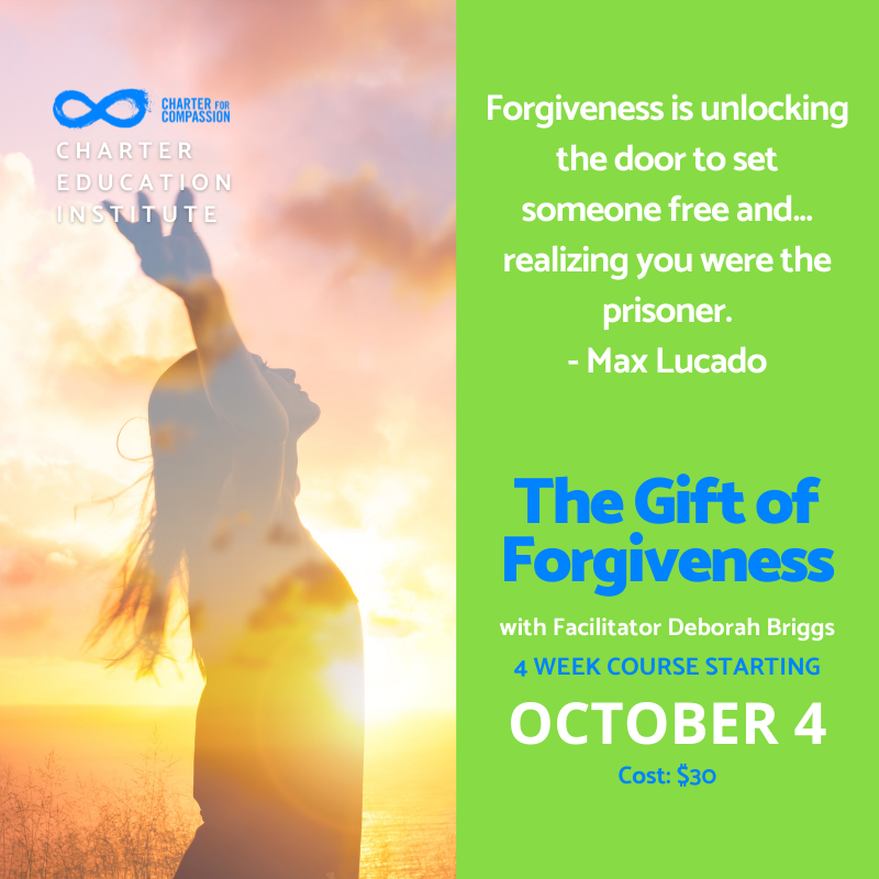 TheCharter's tweet photo. Join our upcoming course The Gift of Forgiveness with Facilitator Deborah Briggs. Course begins Oct 4 for 4 weeks. Cost: $30. For more information and Registration: https://t.co/odTgk3bOdp
♾
#compassion #forgiveness #onlinecourse #kindness #thisiscompassion #mindfulness #empathy https://t.co/pCqLLAZOoe