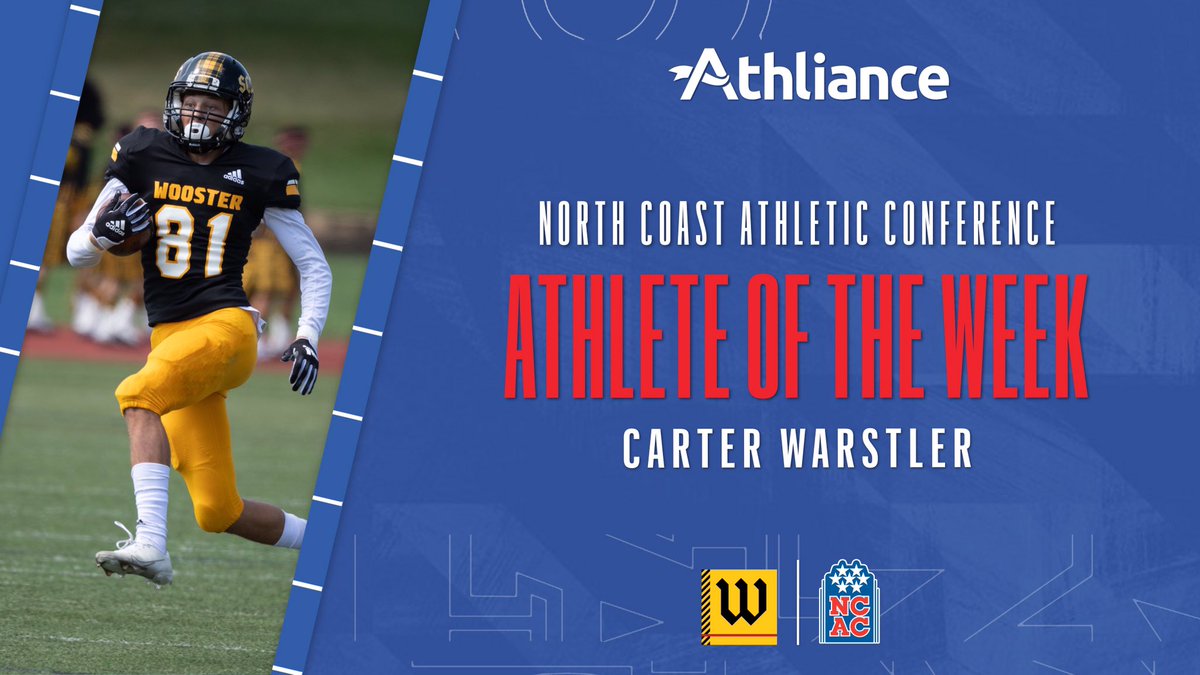 NCAC Football Offensive Athlete of the Week

Carter Warstler, <a href="/WoosterSports/">Wooster Fighting Scots</a>