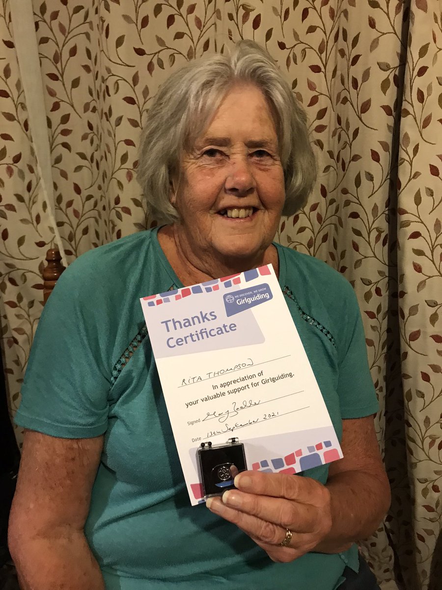Thank you so much to the amazing Rita Thompson who has single-handedly raised over £3000 for our Little Acres campsite! Rita was awarded the Girlguiding official thanks badge in recognition of this incredible achievement. <a href="/Guiding_LaSER/">Girlguiding London and South East England</a> <a href="/Girlguiding/">Girlguiding</a>
